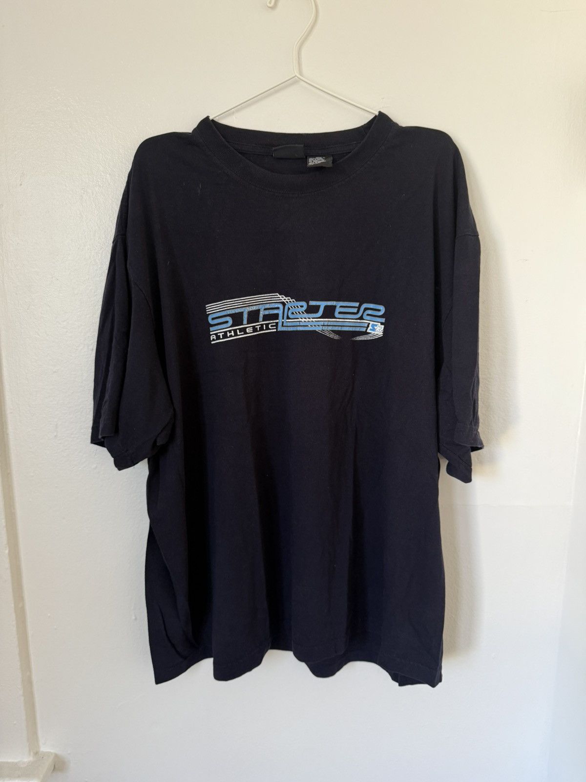 Vintage Starter Athletic Xxl Navy Blue T Shirt