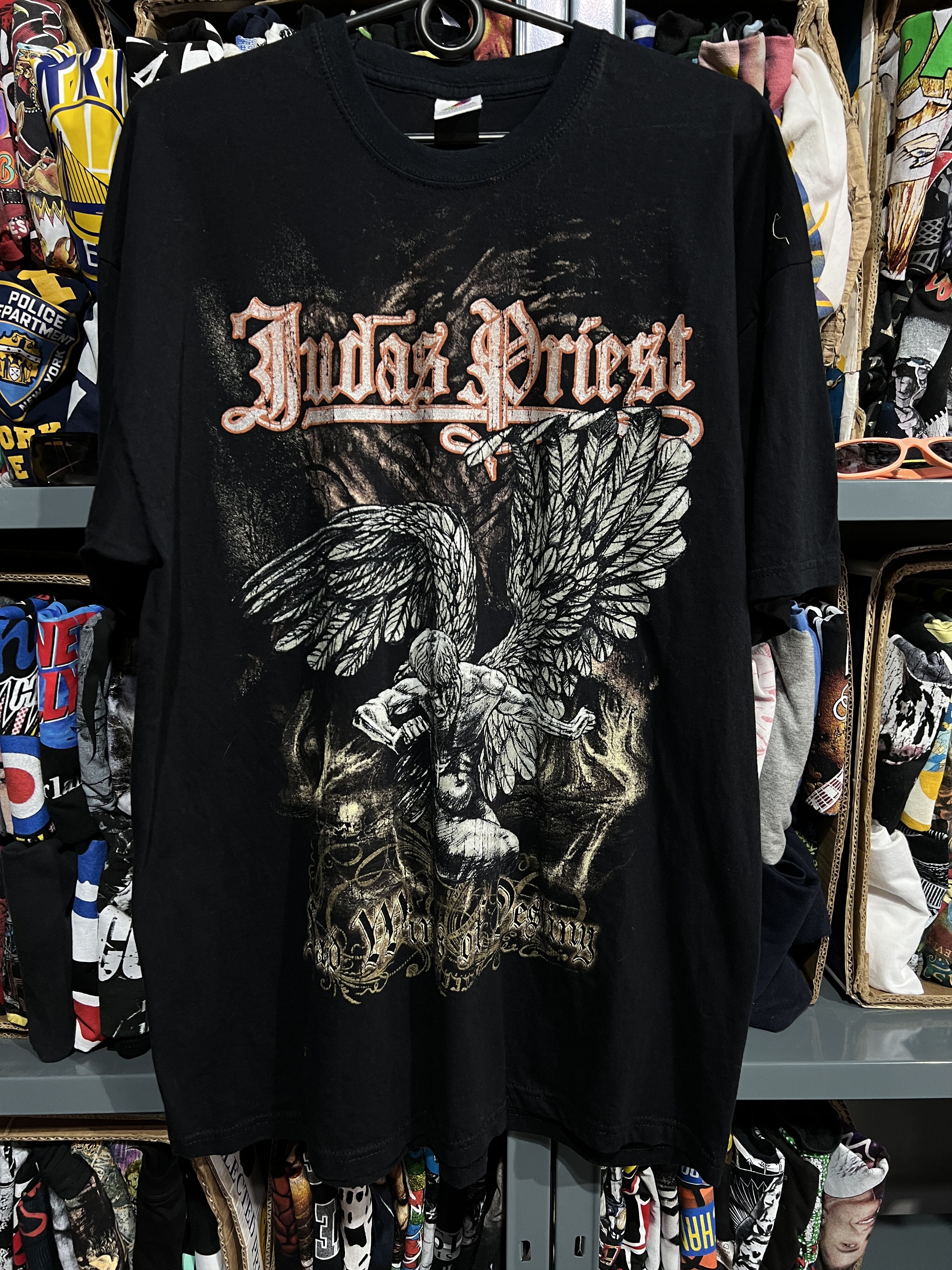 Judas Priest X Vintage Judas Priest Sad Wings Of Destiny Band T Shirt Size Xl Hoodie, Sweatshirt | FlexRushtees.com