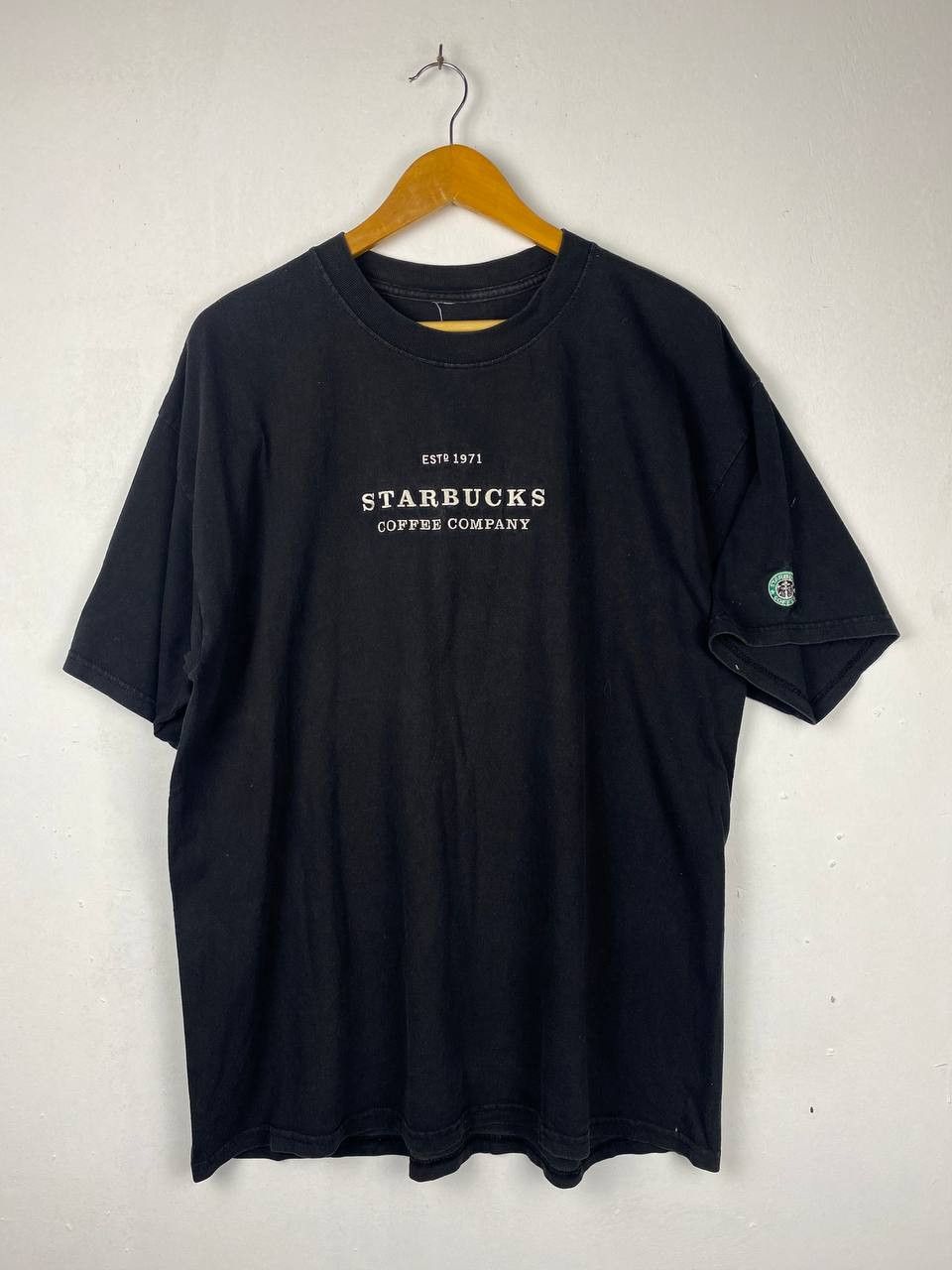 Vintage 90s Starbucks Coffee Company T Shirt Embroided Logo Hoodie, Sweatshirt | FlexRushtees.com