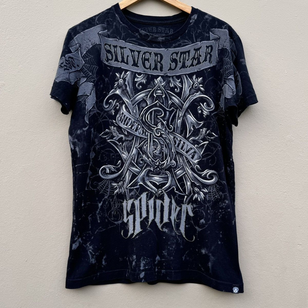 Vintage Silver Star Graphic 2000s Y2k Tee Vtg