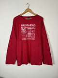 Band Tees Radiohead Stanley Donwood Art 2000 Vintage Made By Waste Hoodie, Sweatshirt | FlexRushtees.com