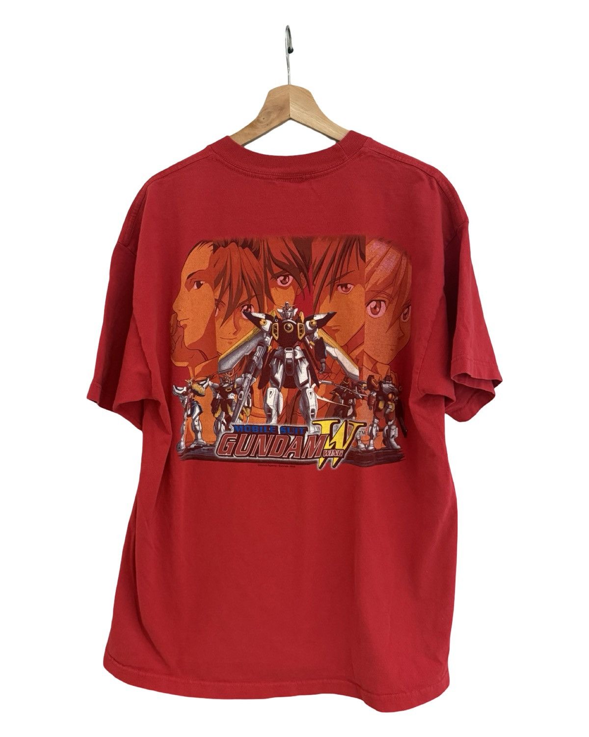 Anime Vintage 2000 Mobile Suit Gundam Wing Squad Promo Tee Hoodie, Sweatshirt | FlexRushtees.com