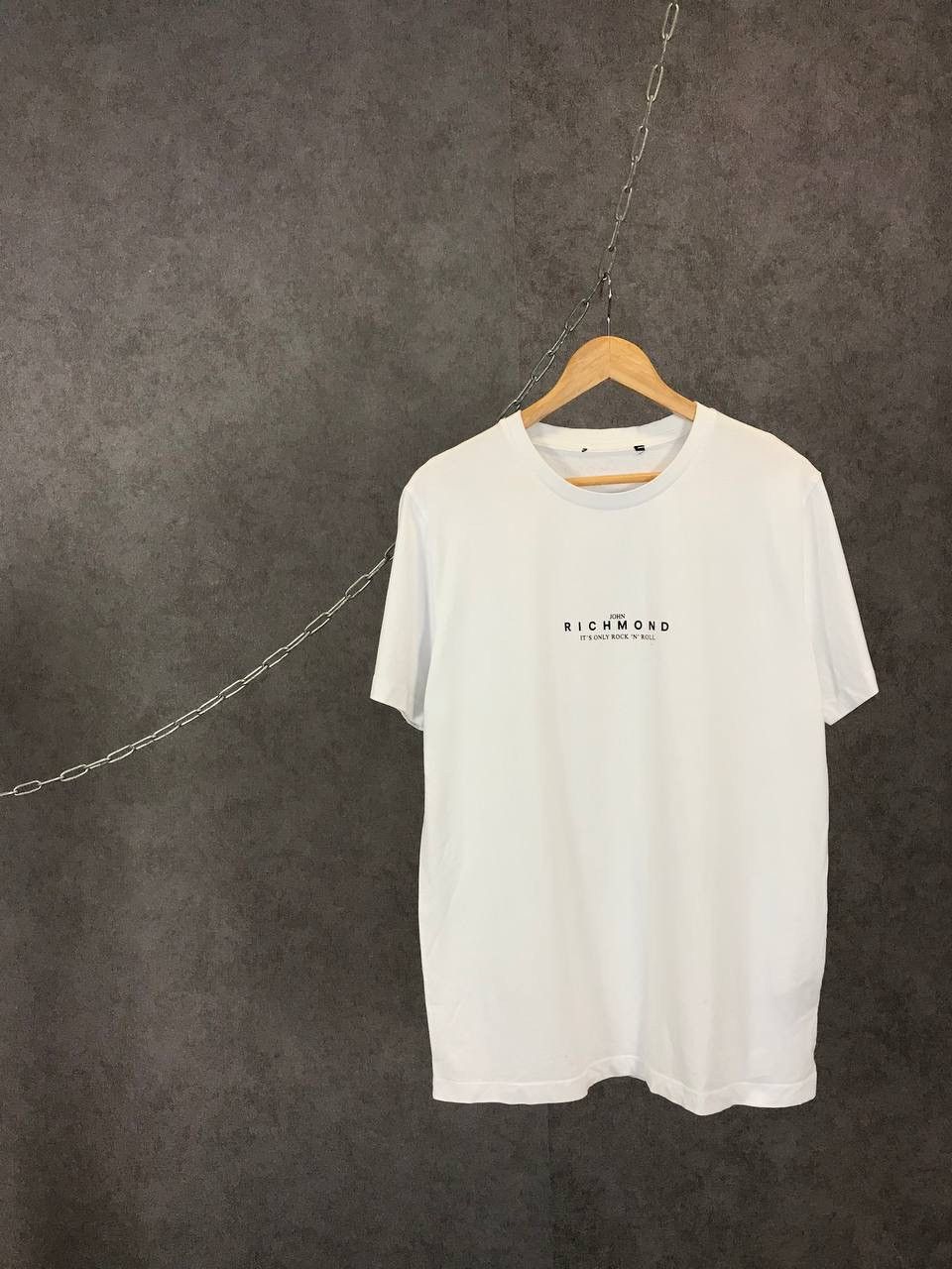Richmond John Richmond Designer Center Logo Tee Hoodie, Sweatshirt | FlexRushtees.com