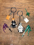 Anime Bleach Ichigo Ulquiorra Minifigure Keychain Anime Custom