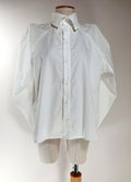 Lemaire White Cotton Shirt Hoodie, Sweatshirt | FlexRushtees.com
