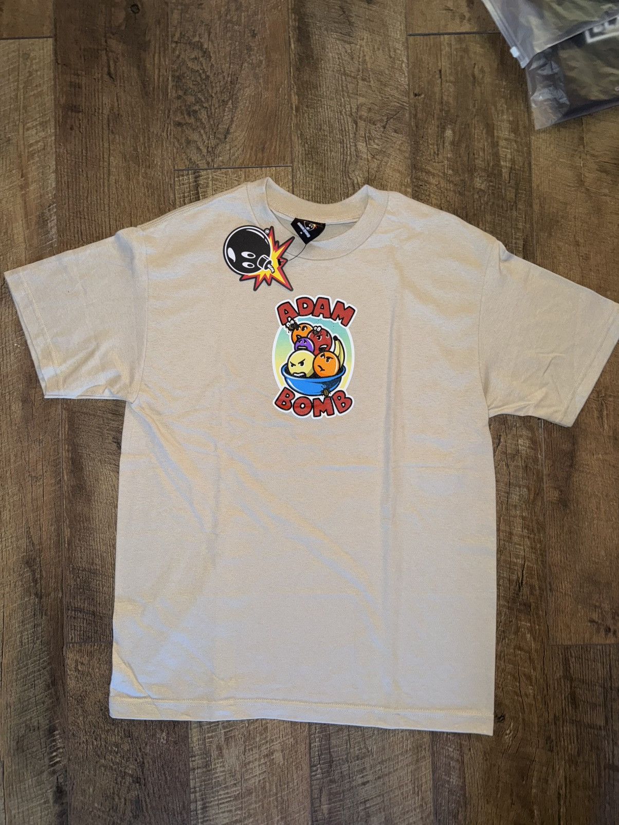 Hundreds The Hundreds Beige Adam Bombs Tee Hoodie, Sweatshirt | FlexRushtees.com