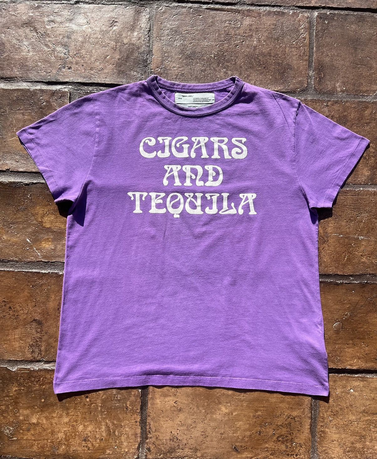 White Off White Purple Tee Tequila And Cigars Hoodie, Sweatshirt | FlexRushtees.com