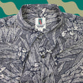 Richard Tori Richard Honolulu Floral Shirt Mens Large Blue Cotton Lawn Short Sleeve Beach Tropi