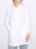 Casey Casey Casey Oversized White Shirt Paper Tippy Top Wide