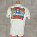 Vintage American Classic Palm Beach Gray T Shirt Mens L 1990s Cotton Graphic Tee Usa Made Sa
