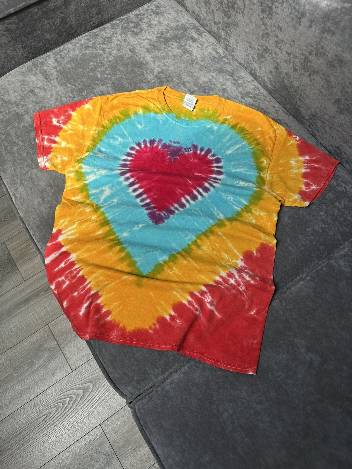 Band Tees Heart Custom Tie Dye