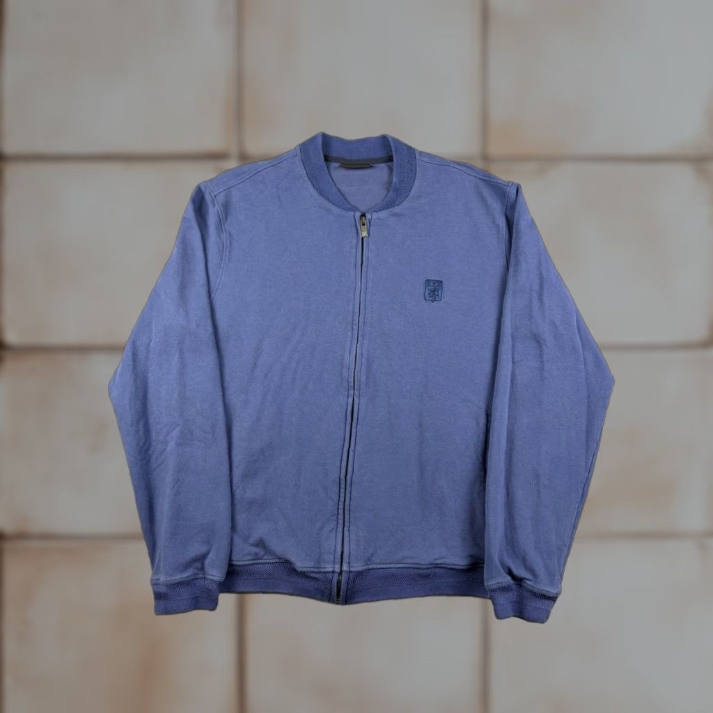 Zegna Ermenegildo Zegna Sweatshirt Men S 2xl Blue Full Zip Long Sleeve Regular Fit Knit