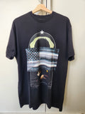Givenchy Oversized T Shirt American Flag Shark Modonna Hoodie, Sweatshirt | FlexRushtees.com