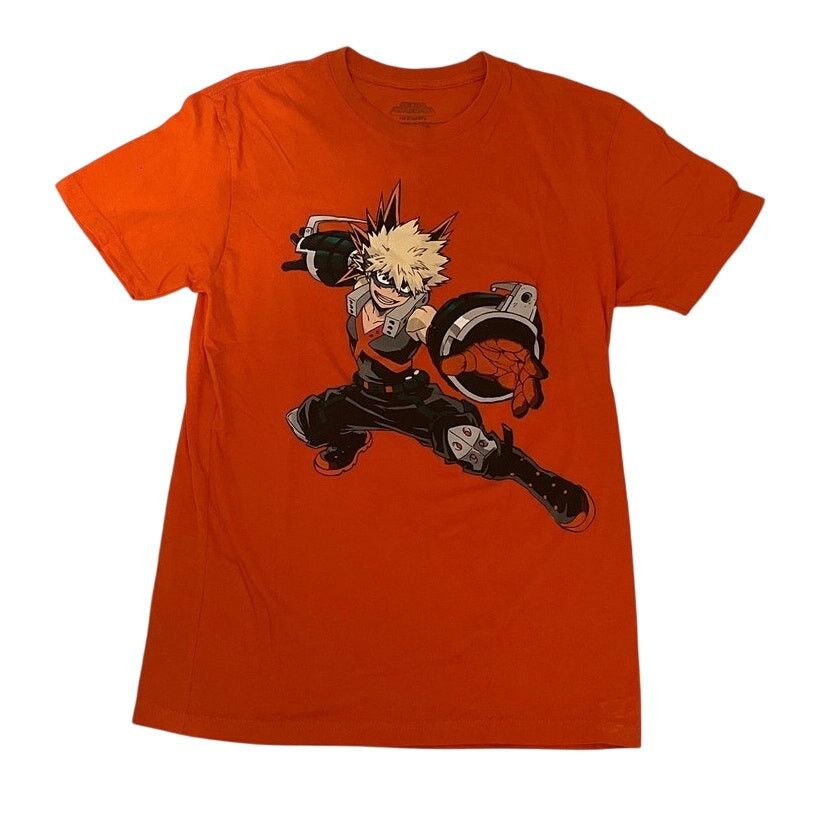 Other My Hero Academia Katsuki Bakugo T Shirt Orange Size S