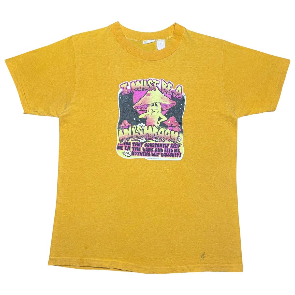 Other Vintage 70s I Must Be A Mushroom Magic Mushroom Graphic Tee