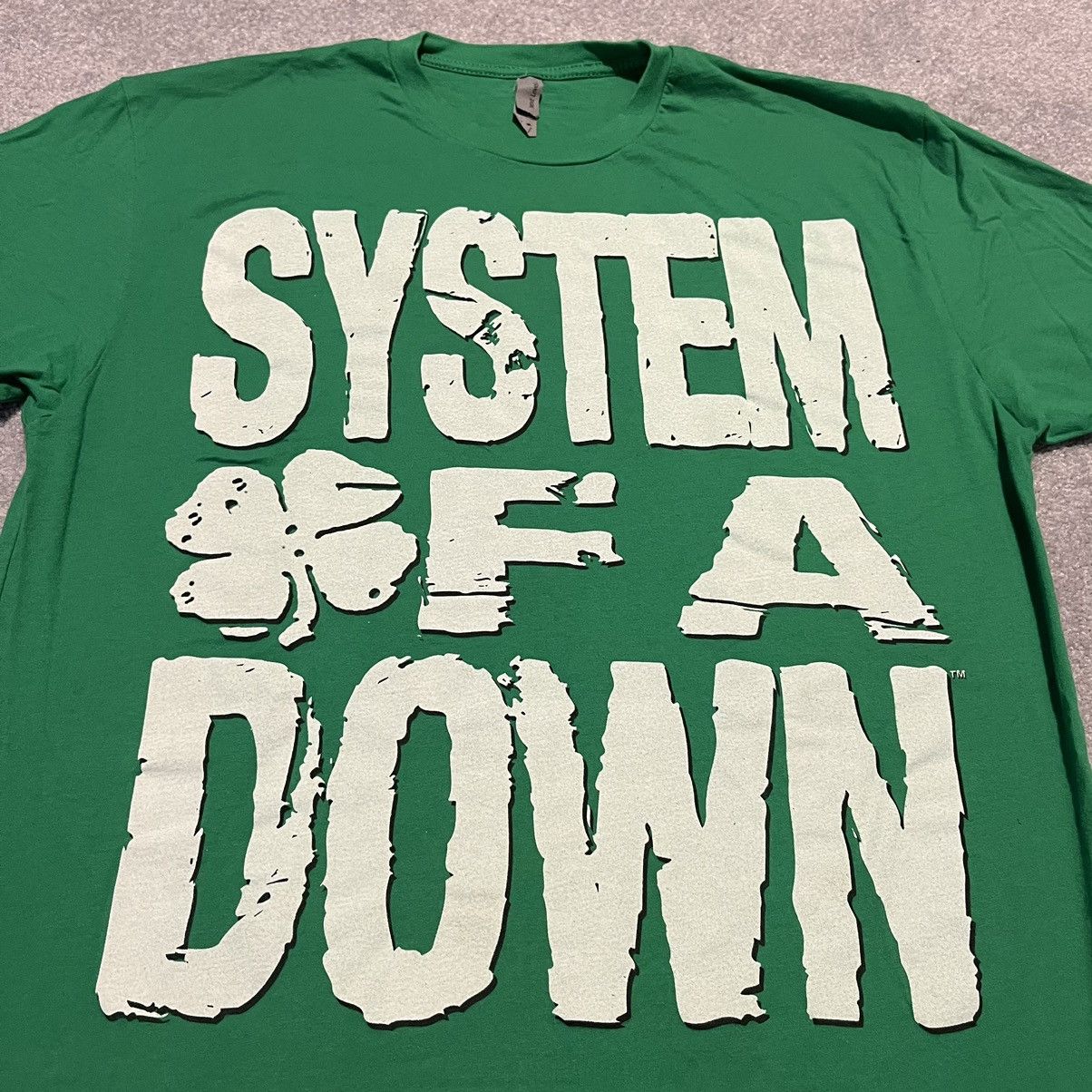 Vintage System Of A Down St Patrick S Clover Logo Band Tee Hoodie, Sweatshirt | FlexRushtees.com
