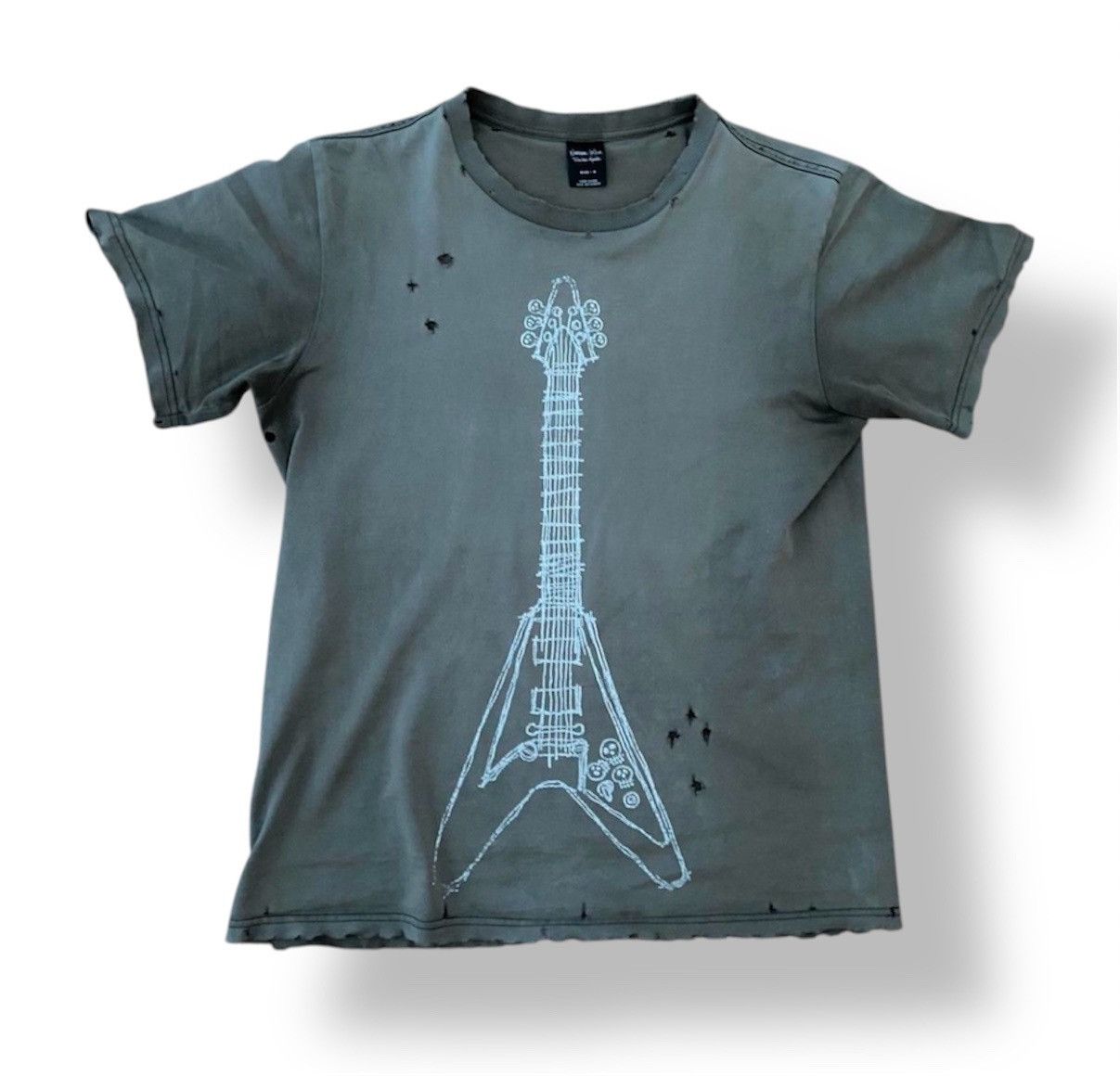 Number N Ine Ss05 Nightcrawler Guitar Distressed Tee Hoodie, Sweatshirt | FlexRushtees.com