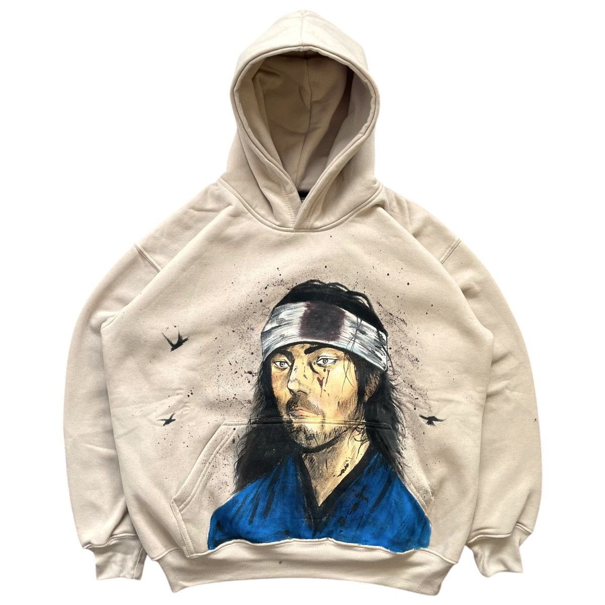 Anime Vagabond Musashi Miyamoto Custom Hand Painted Hoodie T-Shirts, Sweatshirt | FlexRushtees.com