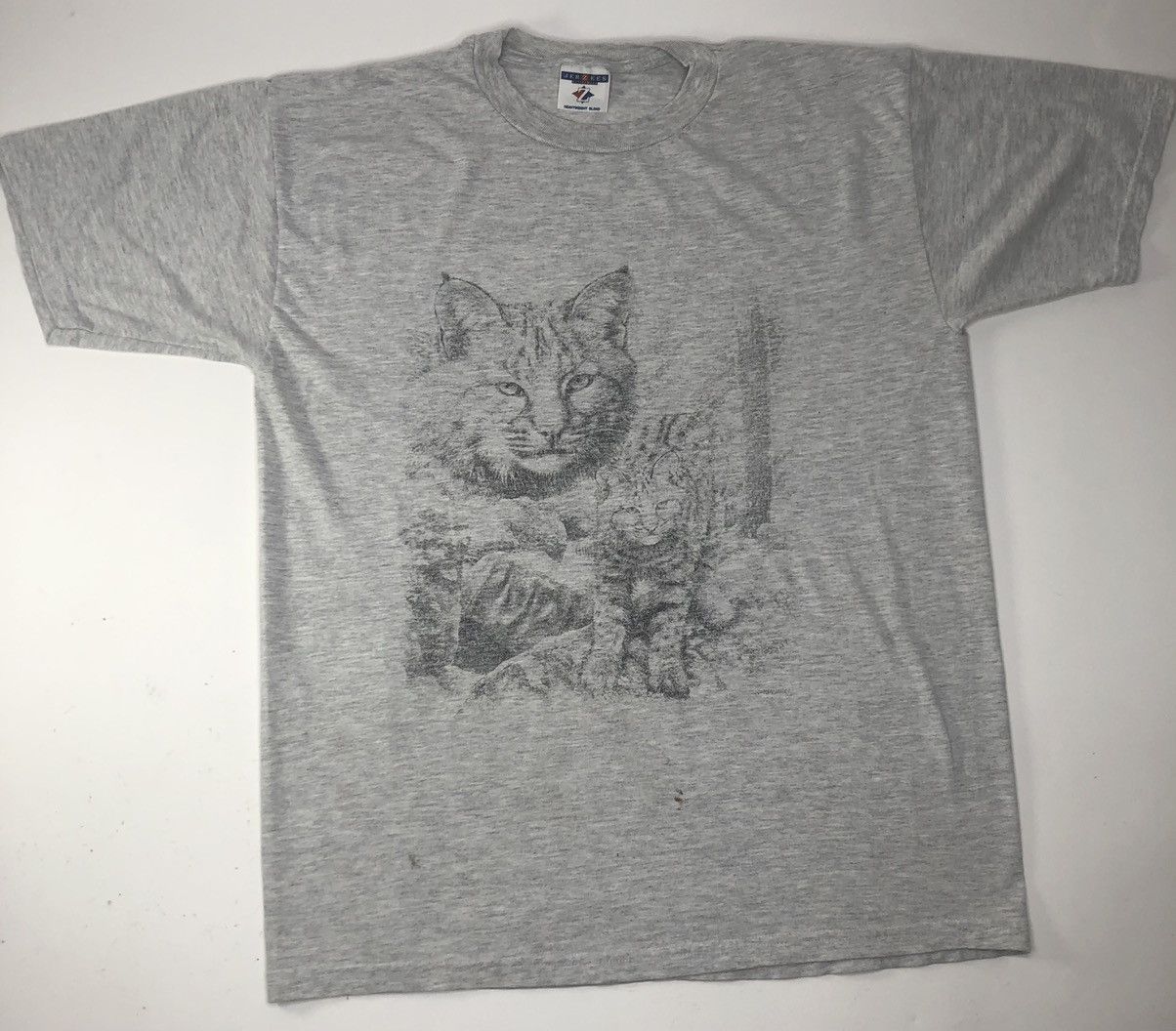 Vintage 90 S Jerzees Bobcat Tee
