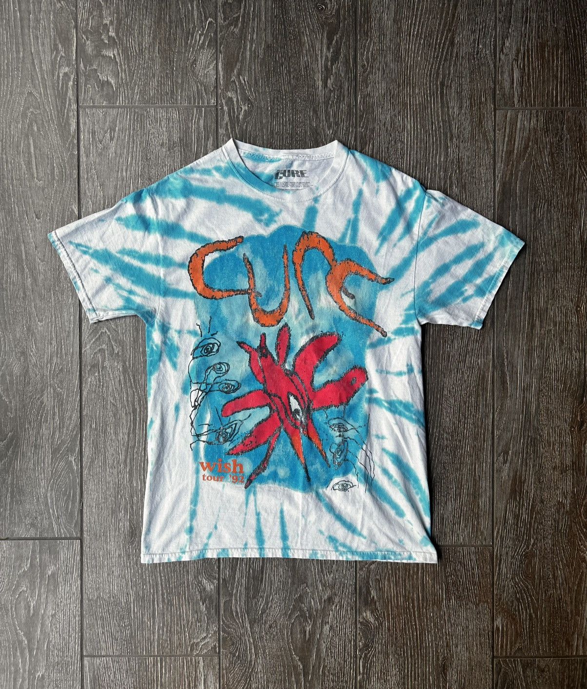 Outfitters Urban Outfitters Tie Dye The Cure Tour Tee Hoodie, Sweatshirt | AU16VibeMintTees.com