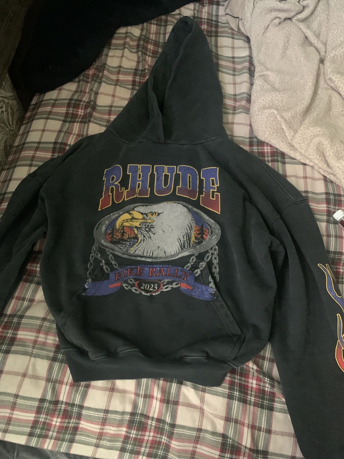 Vintage Rhude Screaming Eagle Hoodie
