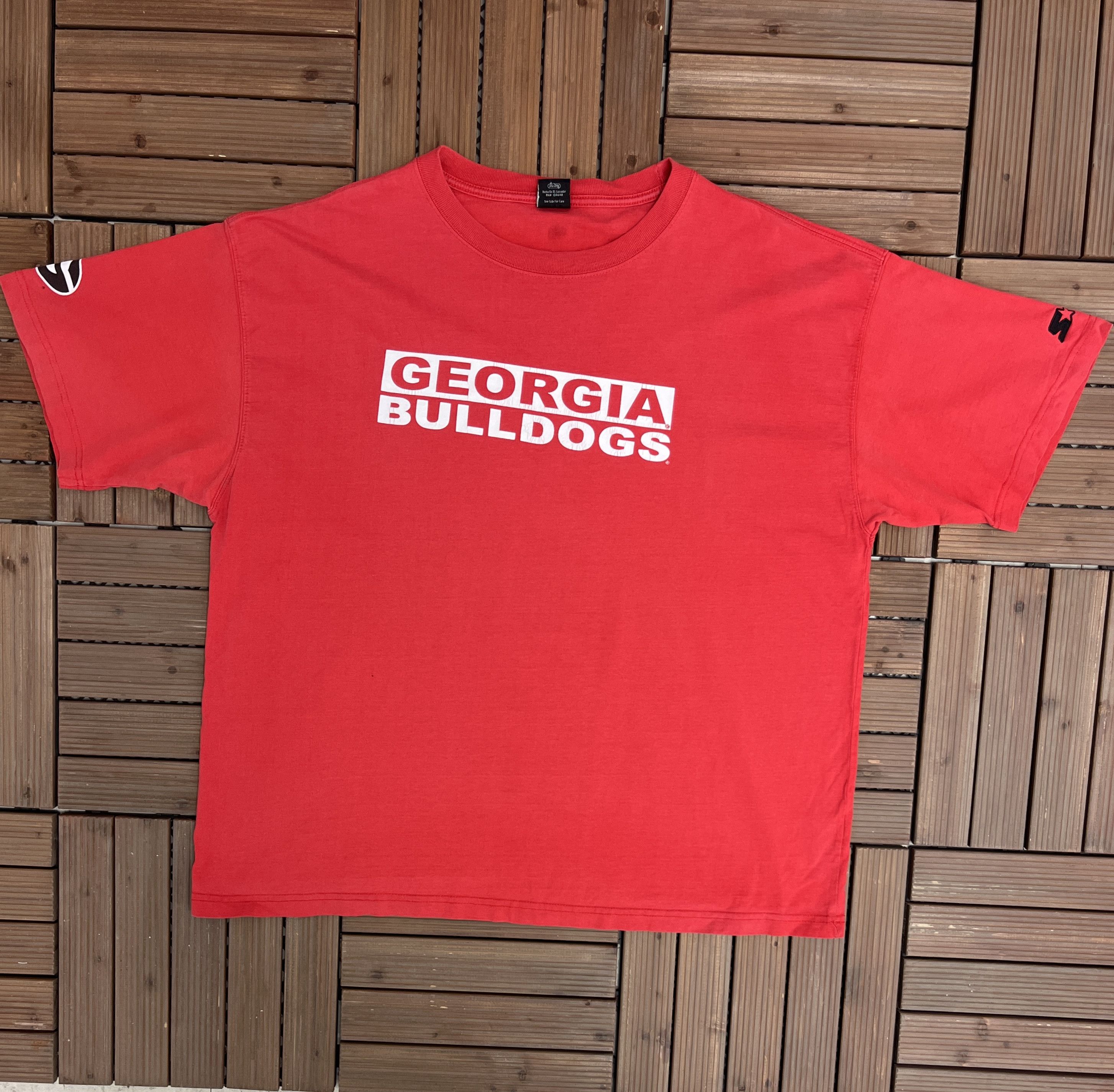 Georgia Bulldogs Vintage Red Starter T Shirt Tee