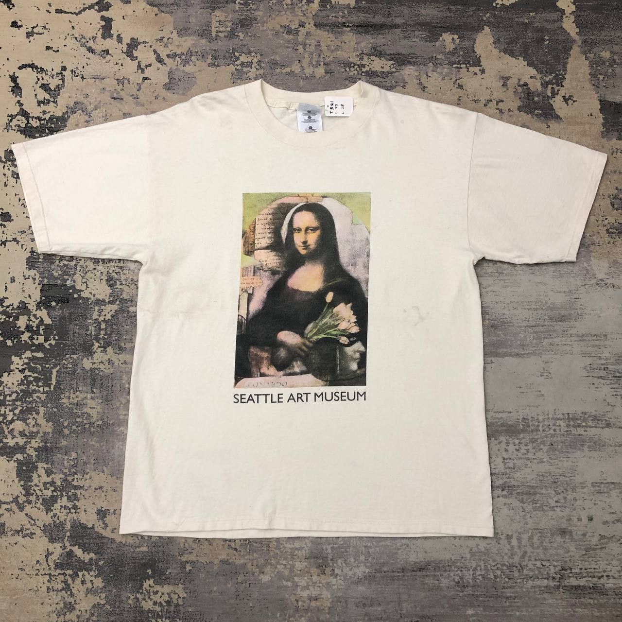 Vintage T521 Vtg Mona Lisa Seattle Art Museum Tee Hoodie, Sweatshirt | FlexRushtees.com