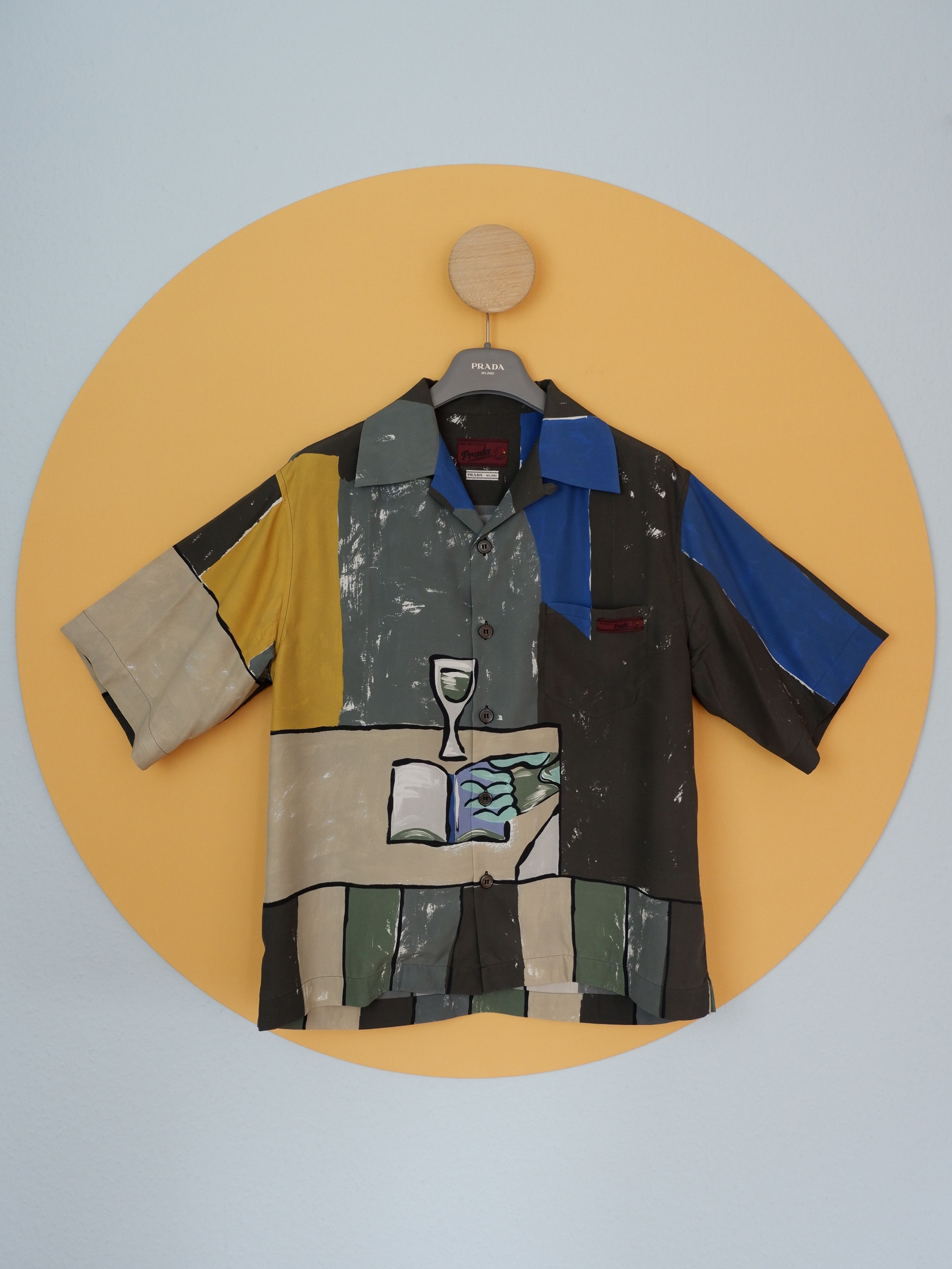 Prada Last Drop Iconic Aw17 Prada Artist Bowling Shirt