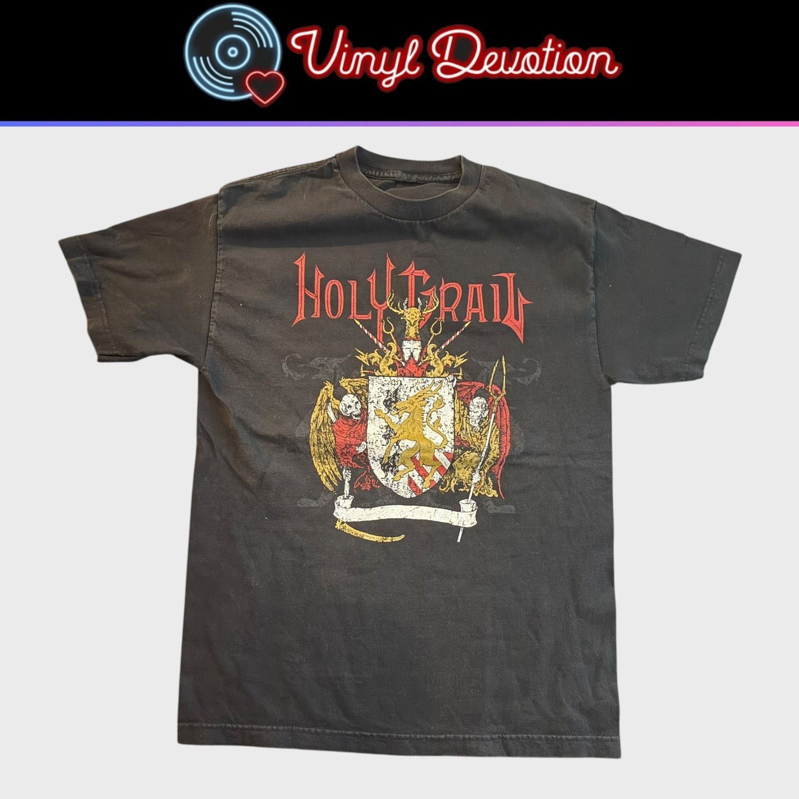 Band Tees Holy Grail Band Serpent Crest Size M Thrash Power Metal Hoodie, Sweatshirt | FlexRushtees.com