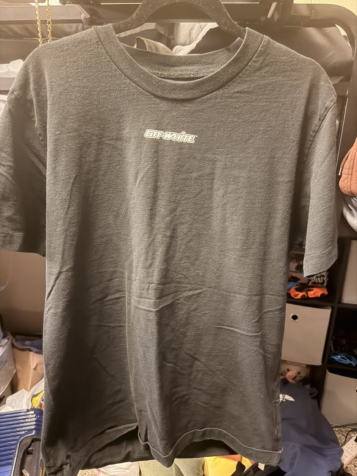 White Off White Painted Arrow T Shirt Hoodie, Sweatshirt | FlexRushtees.com