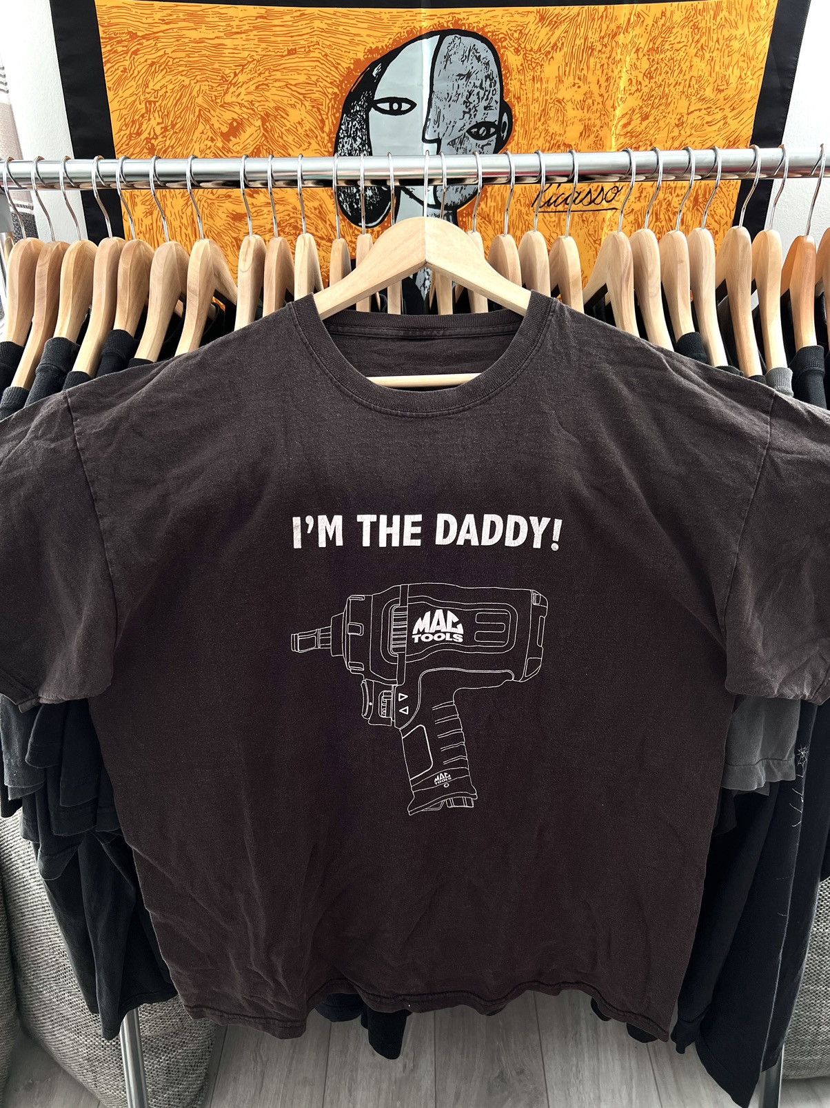 Vintage Mad Tools Im The Daddy Big Logo Y2k Faded T Shirt Xl Hoodie, Sweatshirt | FlexRushtees.com