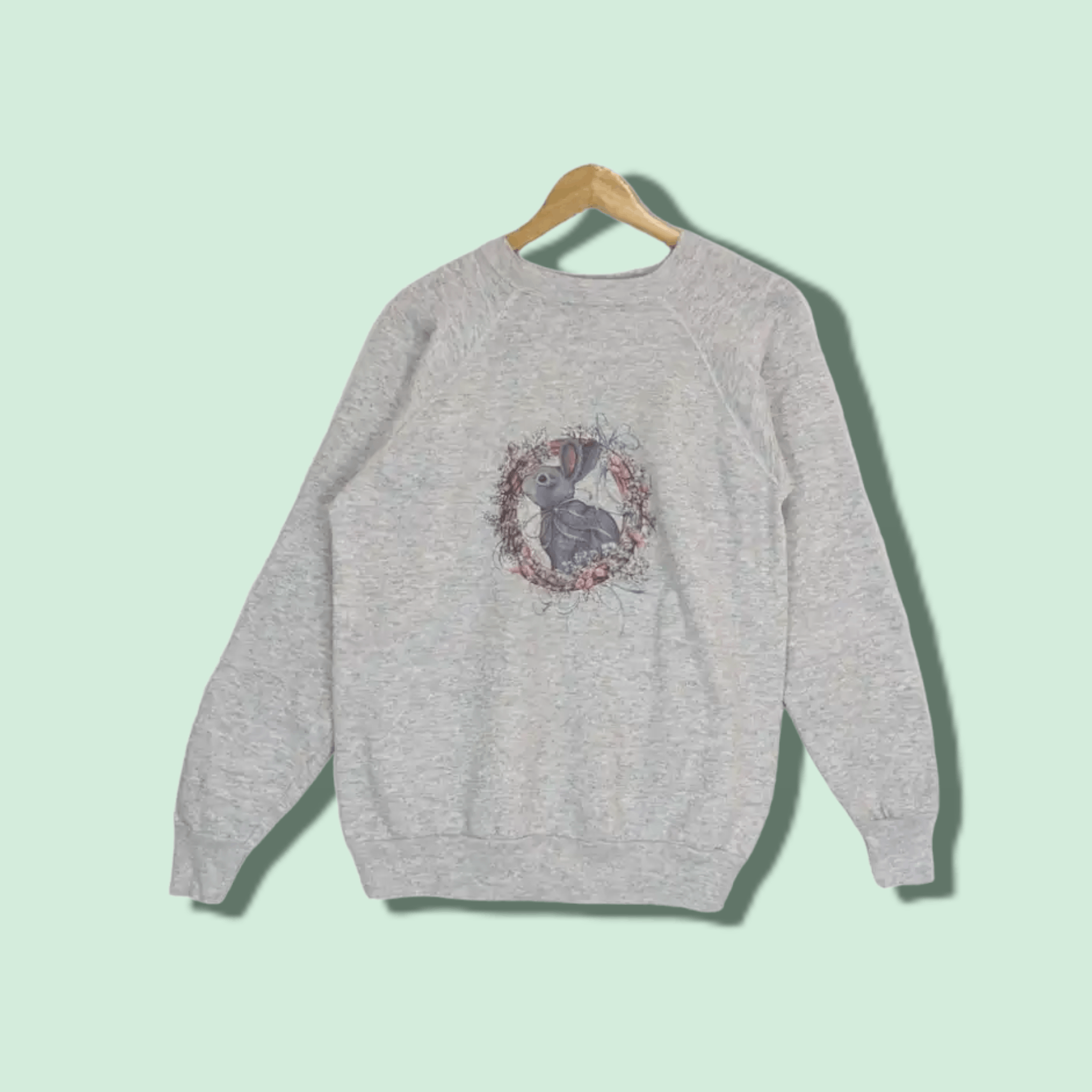 Vintage 90 S American Vintage Rabbit Animal Graphic Sweatshirt T-Shirts, Hoodie | FlexRushtees.com
