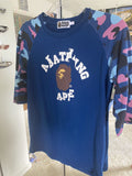 Bape Women S 3 4 Sleeve College Tee Hoodie, Sweatshirt | FlexRushtees.com