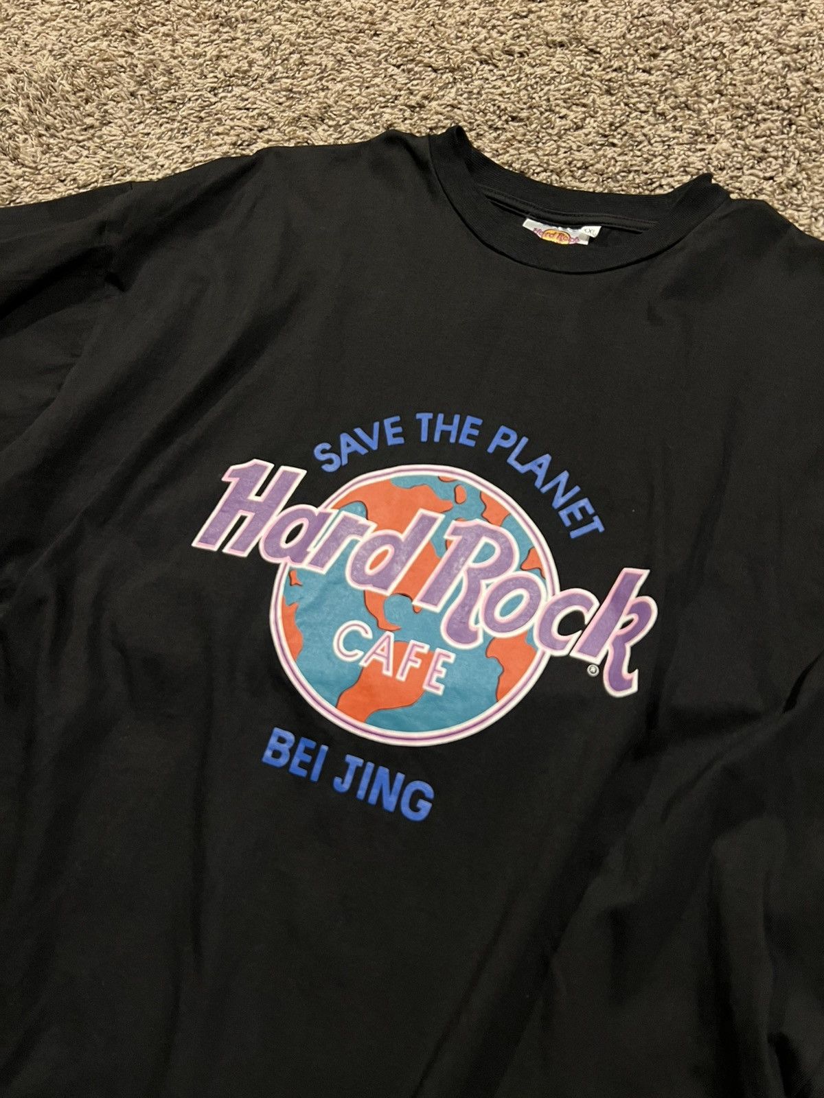 Hard Rock Cafe Beijing Hard Rock Cafe Save The Planet Tee Size Xxl Hoodie, Sweatshirt | FlexRushtees.com