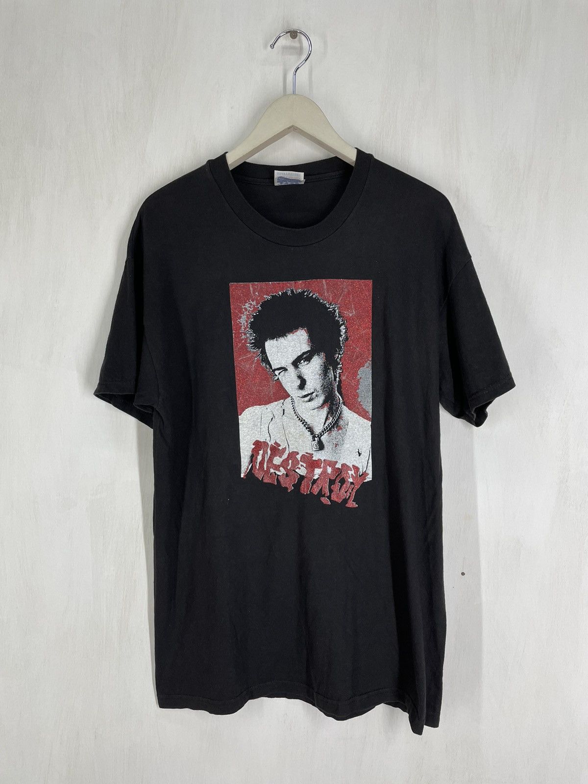 Band Tees Vintage Y2k Destroy Sid Vicious Punk Sex Pistols T Shirt Hoodie, Sweatshirt | FlexRushtees.com