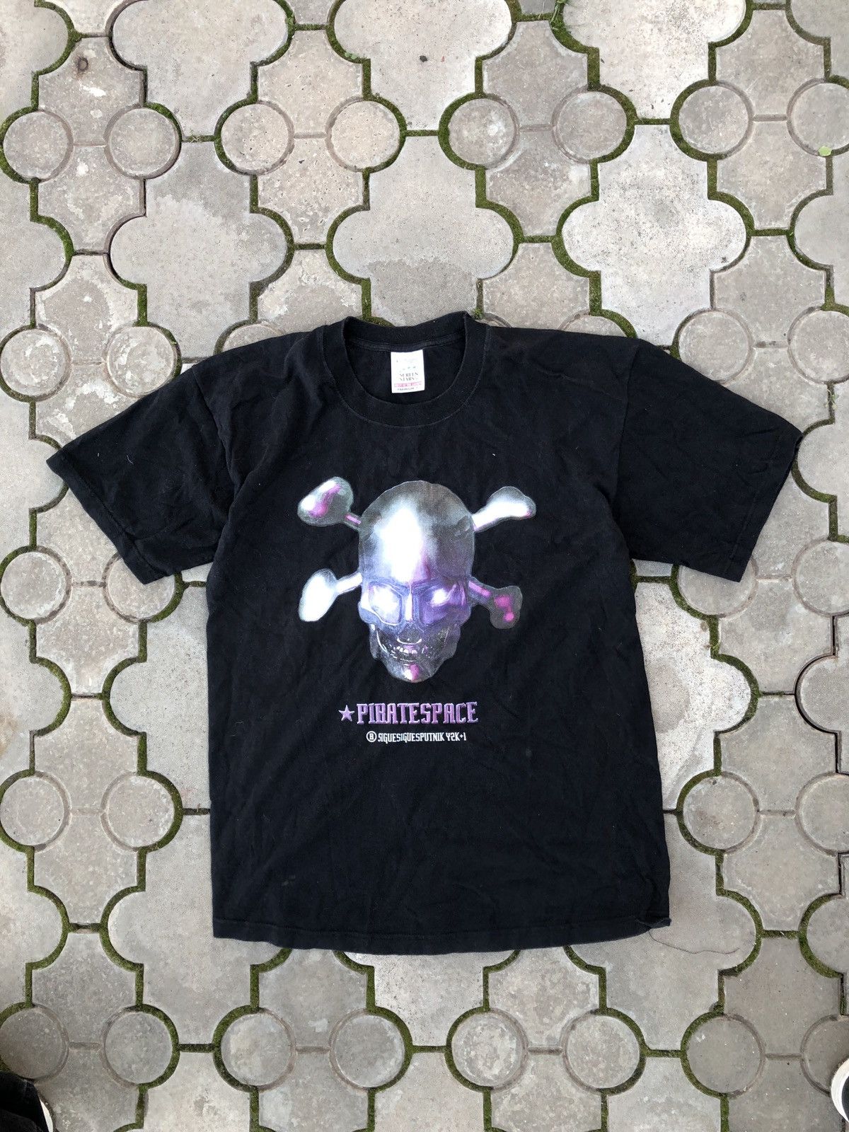 Rare Vintage Y2k Sigue Sigue Sputnik Pirate Space Tee