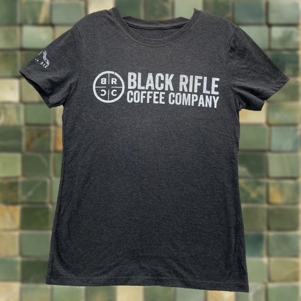 Vintage Black Riffle Coffee T Shirt Women S Large Gray Casual Outdoor Hiking Camping Athleti Hoodie, Sweatshirt