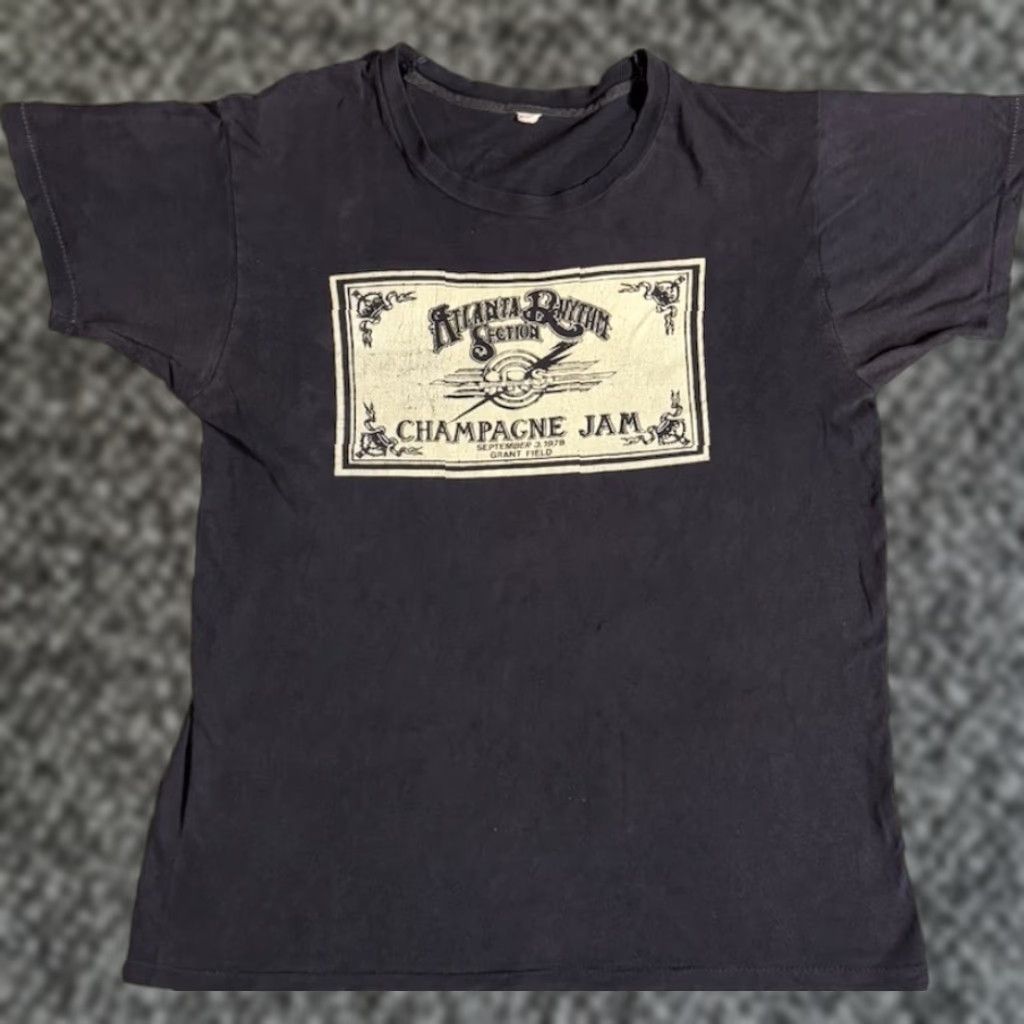 Rhythm Vintage 1970s Atlanta Rhythm Section Champagne Jam Concert T Shirt Xl Rock Men Short Sleeve C