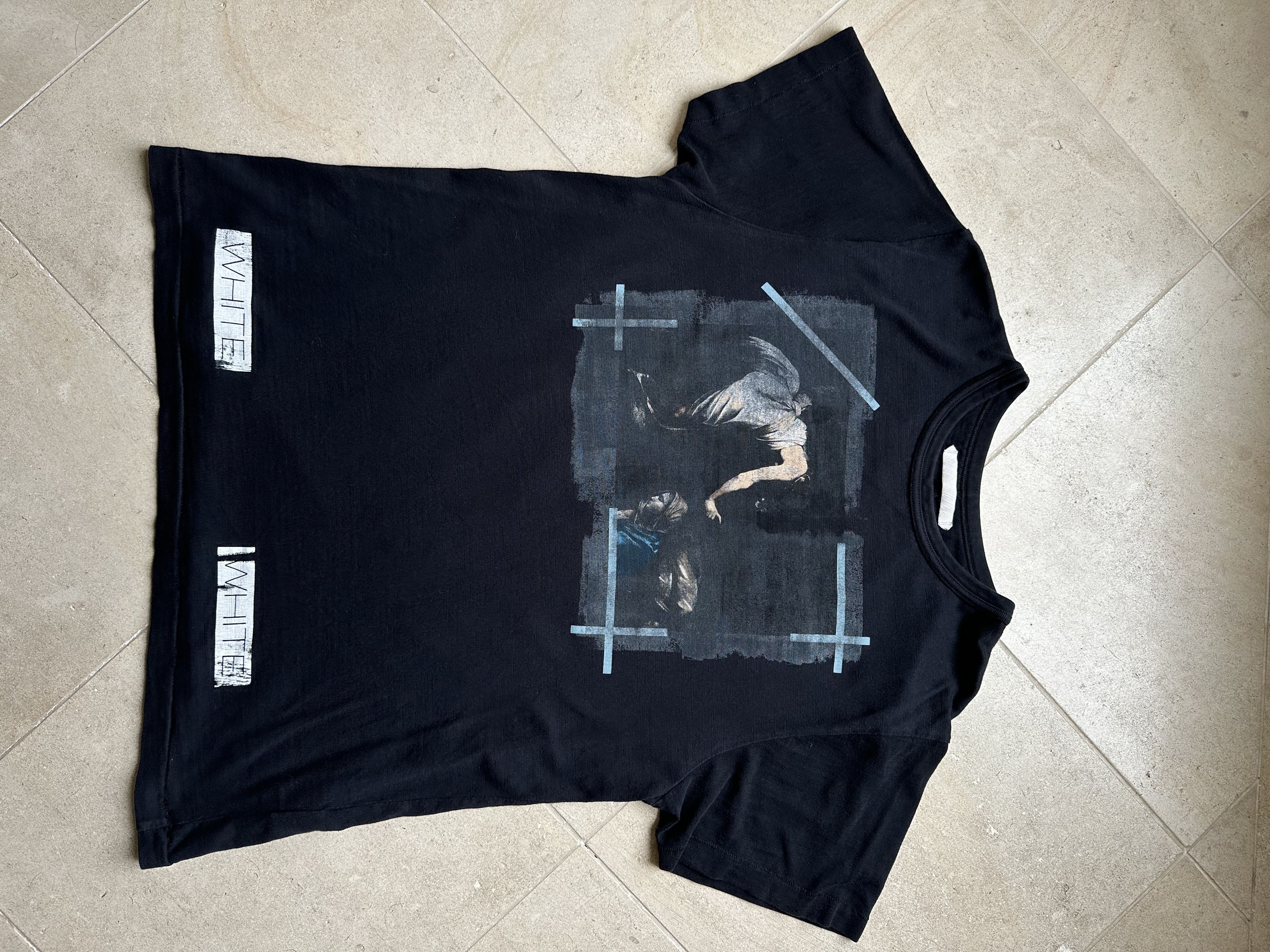 White Off White Caravaggio Tee Shirt Hoodie, Sweatshirt | FlexRushtees.com