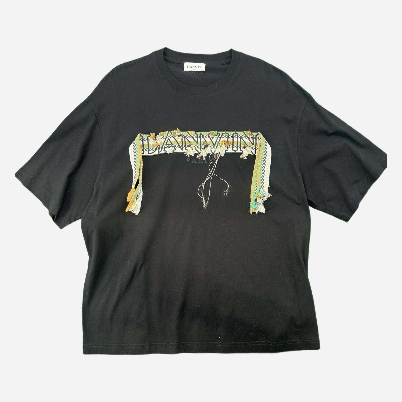 Lanvin Oversized Curb Tee Xl Used Hoodie, Sweatshirt | FlexRushtees.com