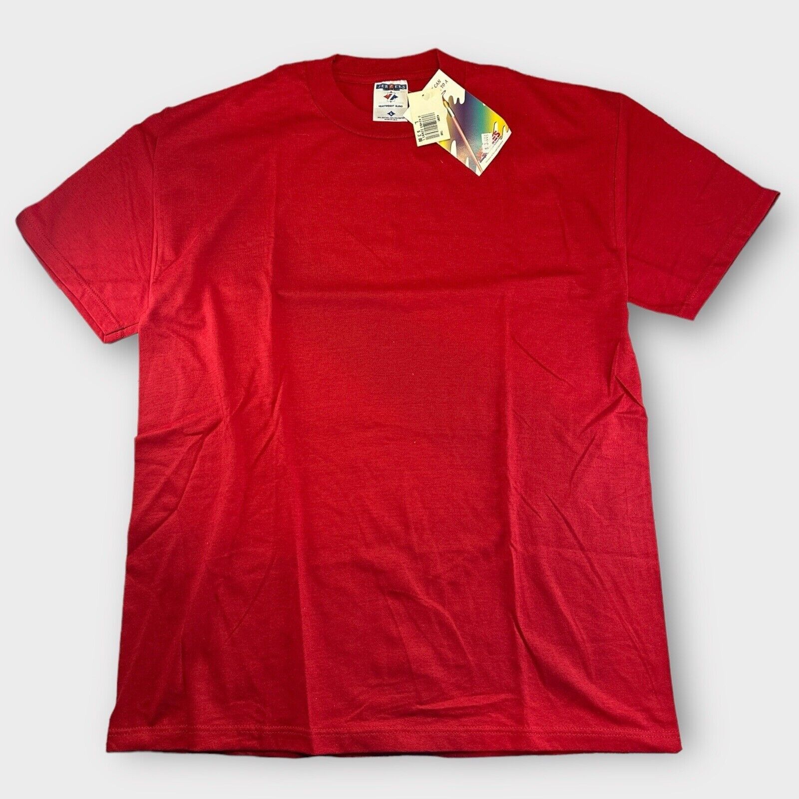 Nwt Vintage Jerzees 50 50 Heavyweight Usa Made Blank Shirt L