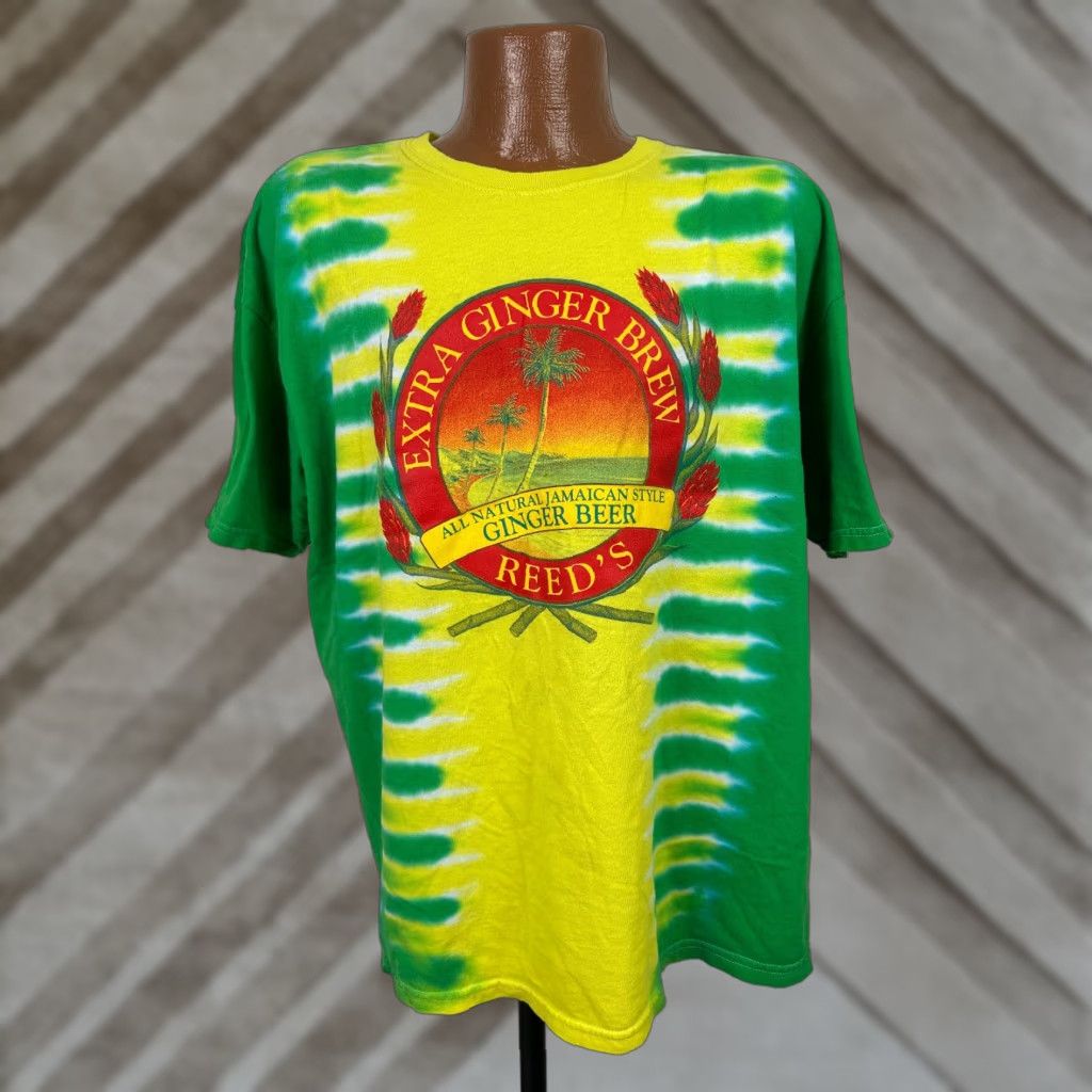 Gildan Vintage Reeds Ginger Beer T Shirt Men S Xl Beach Multicolor Cotton Crew Neck Short Sleeve Gil