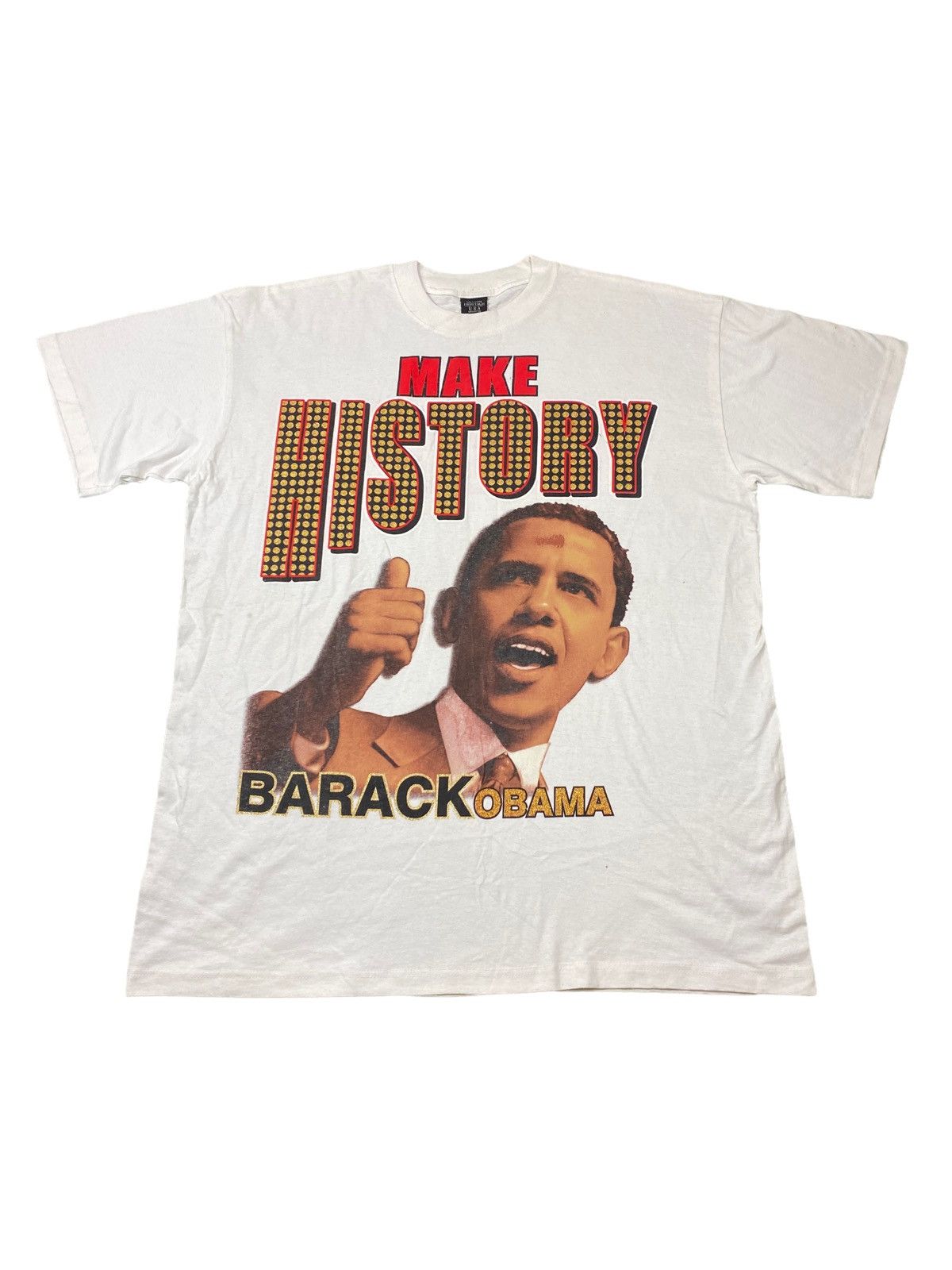 Vintage Barack Obama Make History Bootleg Tee Hoodie, Sweatshirt | FlexRushtees.com
