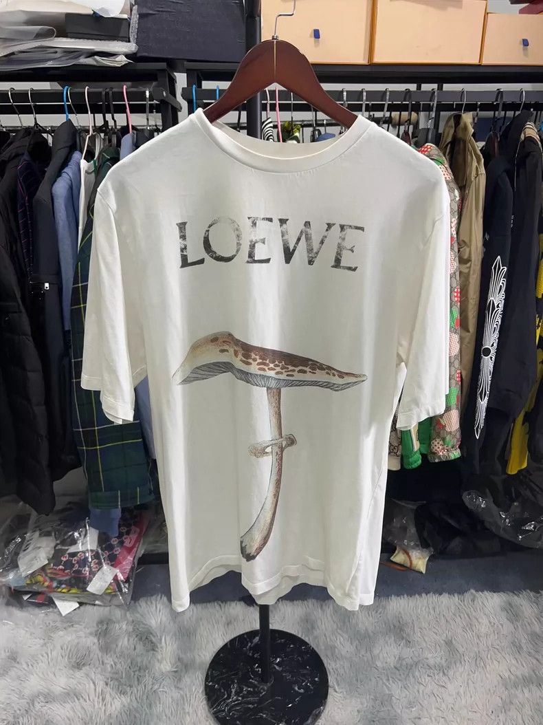 Loewe Mushroom Print Short Sleeve T Shirt Dmc
