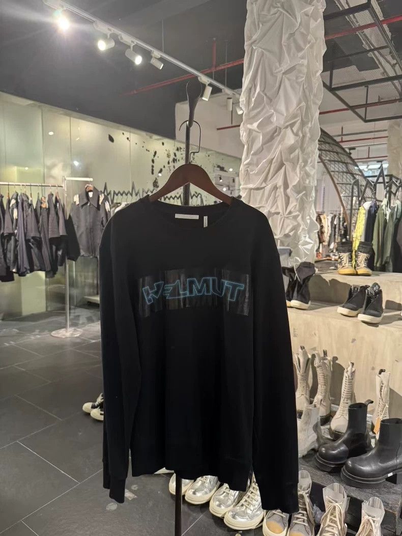 Lang Helmut Lang Neon Slogan Printed Long Sleeves 2504 Nextarrow