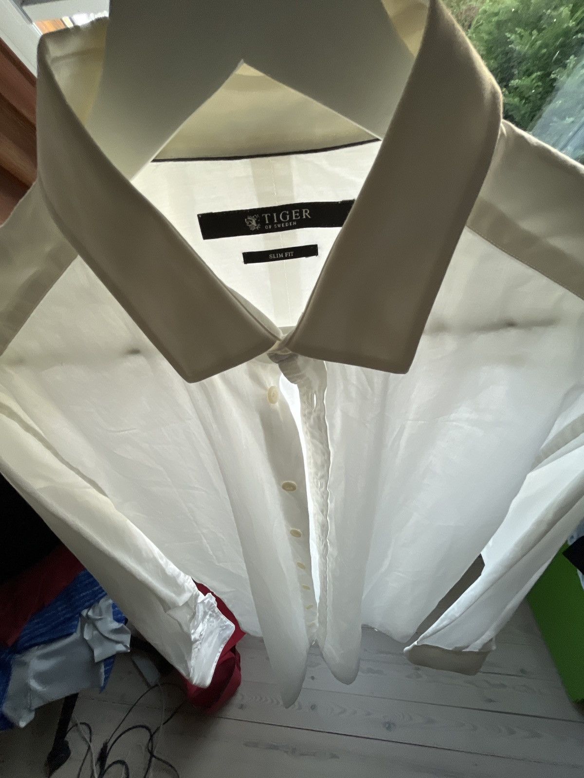 Tiger Of Sweden Never Used White Shirt With French Cuffs Hoodie, Sweatshirt | FlexRushtees.com