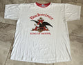 Vintage 90s Budweiser King Of Beers T Shirt White Hoodie, Sweatshirt | FlexRushtees.com