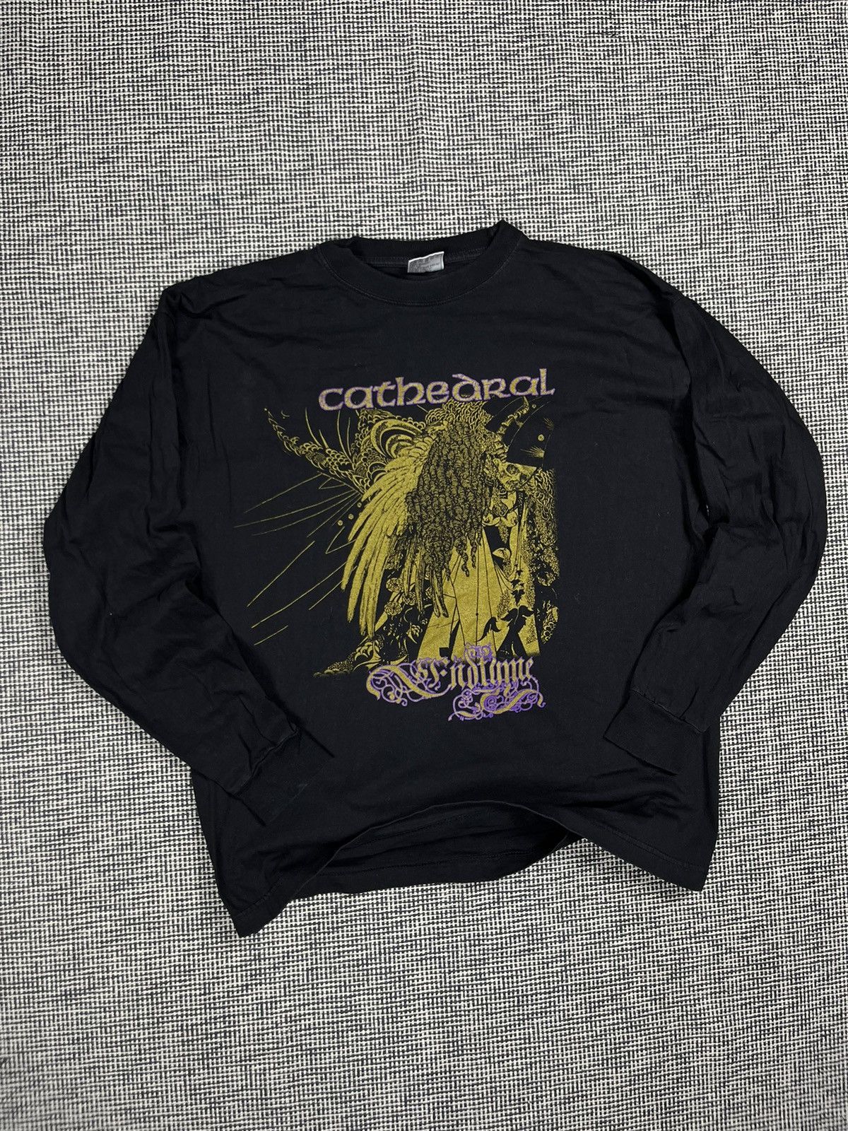 Band Tees 2001 Vintage Cathedral Endtyme Doom Metal Ls Band Tee