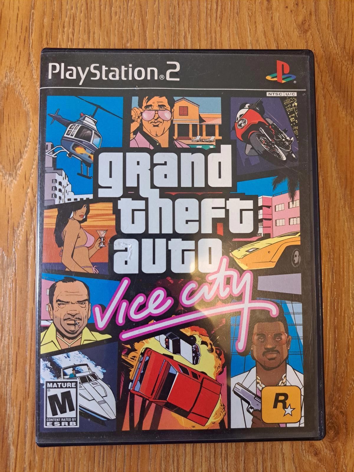 Rockstar Games Grand Theft Auto Vice City Playstation 2 Game Ps2 Complete