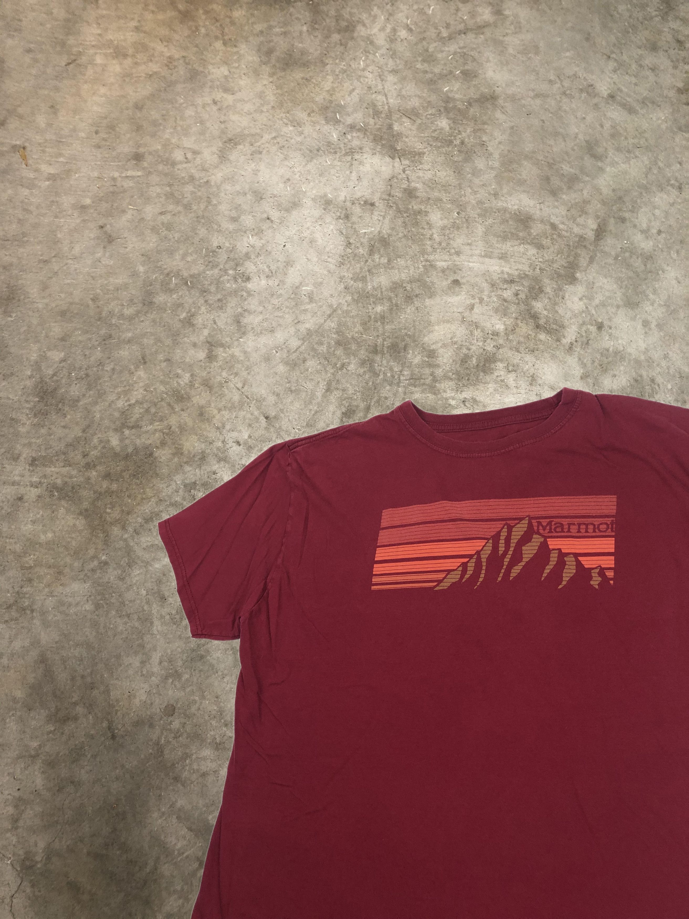 Marmot T Shirt Outdoor Graphic Tee Mountain Logo Hiking Xl